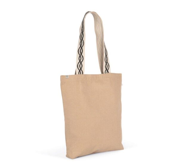 KINS116 - Sac shopping recyclé à fond plat