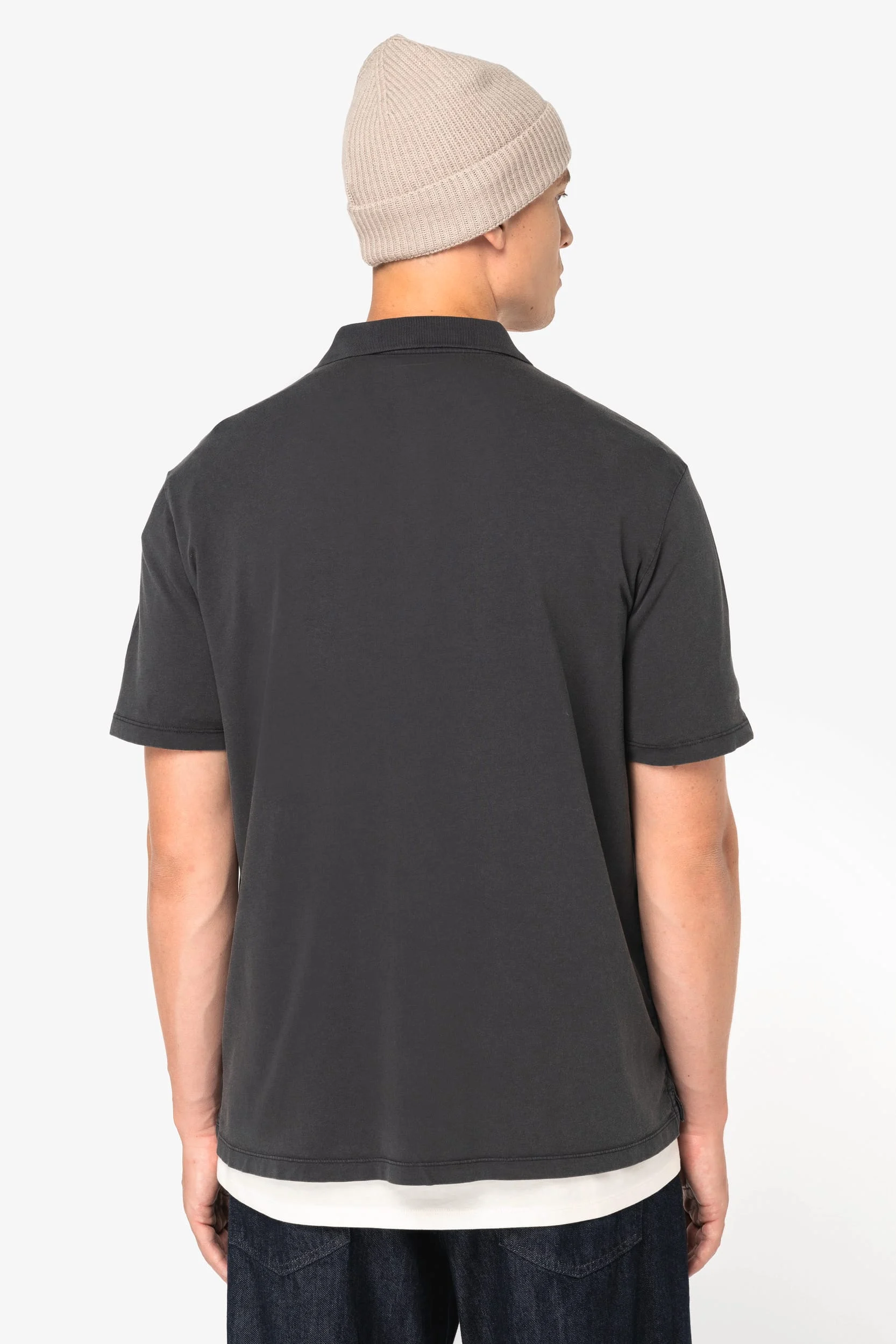 NS201 - Polo écoresponsable délavé en jersey homme – Image 5