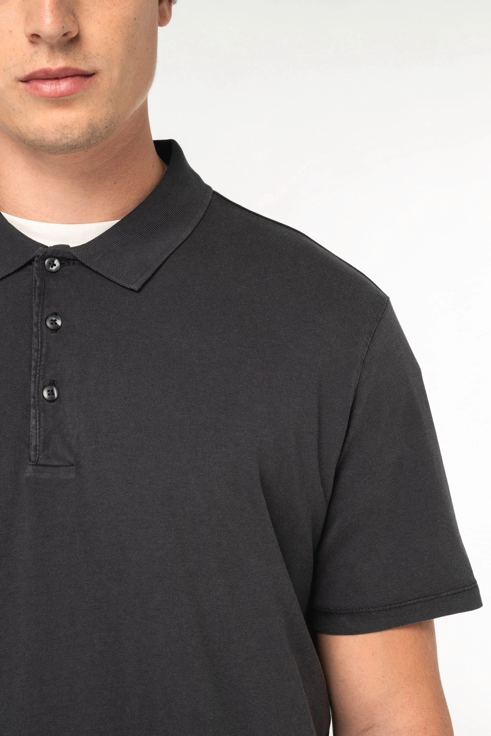 NS201 - Polo écoresponsable délavé en jersey homme – Image 6