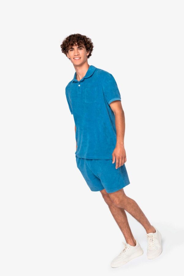 NS727 - Short écoresponsable en éponge homme – Image 3