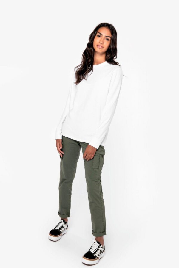 NS741 - Pantalon cargo écoresponsable délavé femme – Image 2