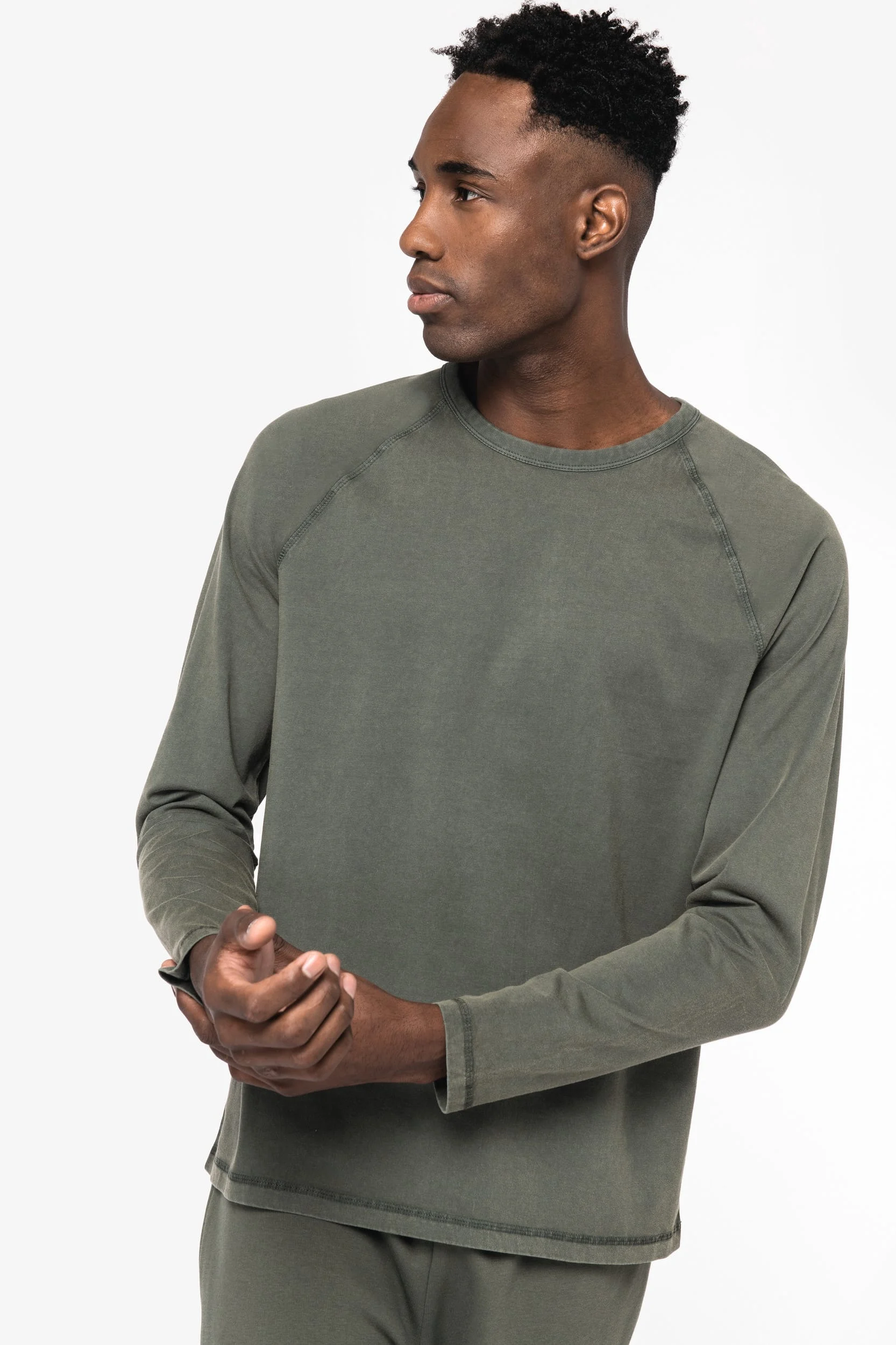 NS338 - T-shirt écoresponsable raglan manches longues homme