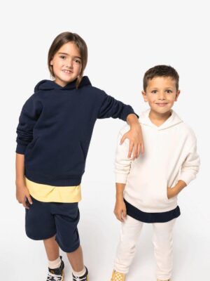 NS438 - Sweat-shirt écoresponsable à capuche oversize enfant