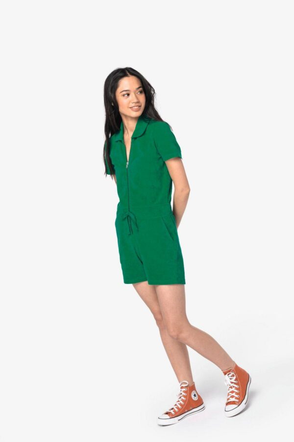 NS5002 - Combinaison short écoresponsable en éponge femme – Image 2