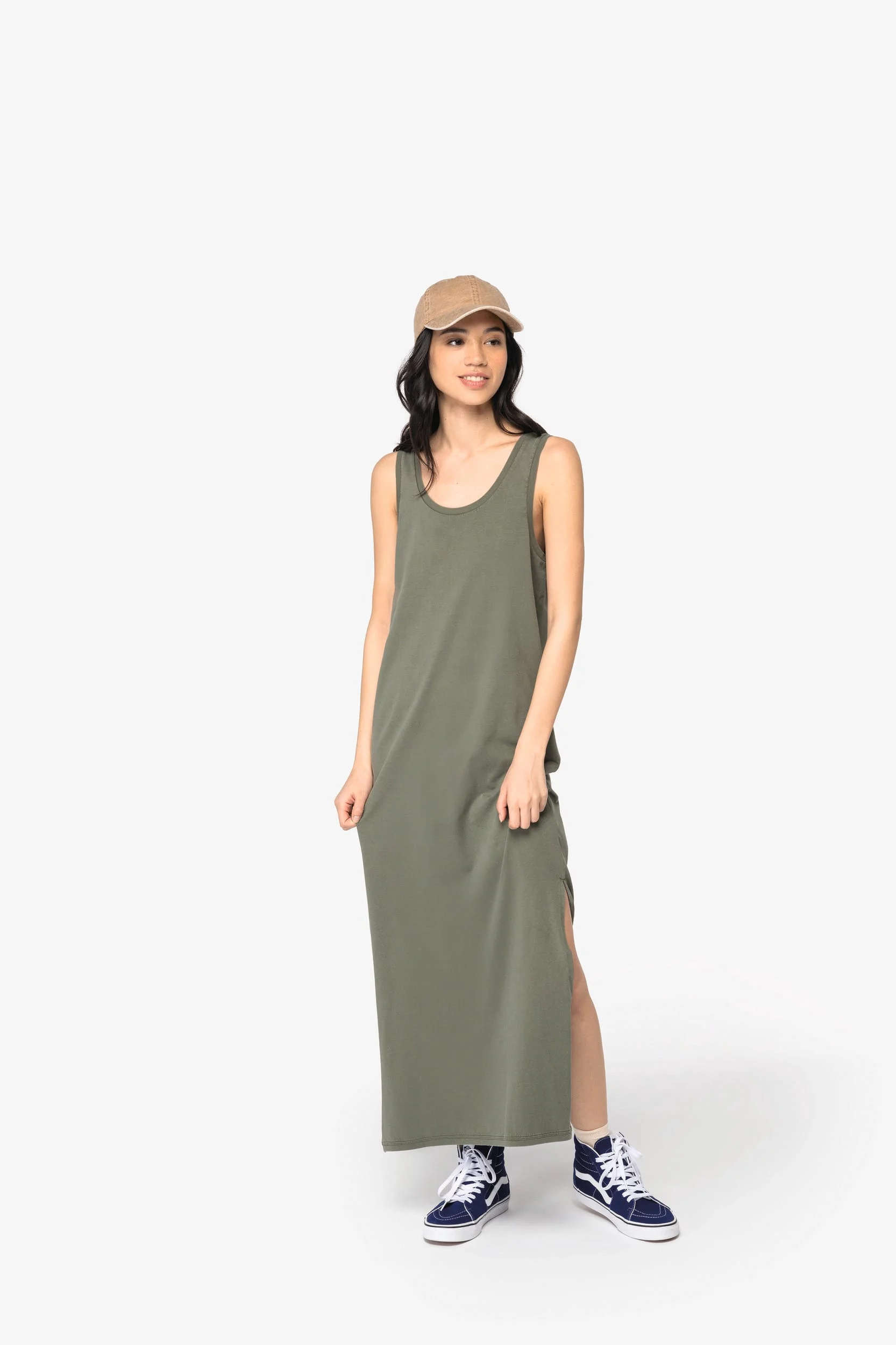 NS5012 - Robe écoresponsable délavée en jersey femme