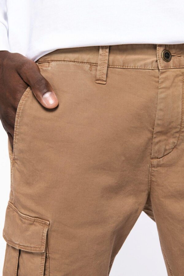 NS740 - Pantalon cargo écoresponsable délavé homme – Image 7