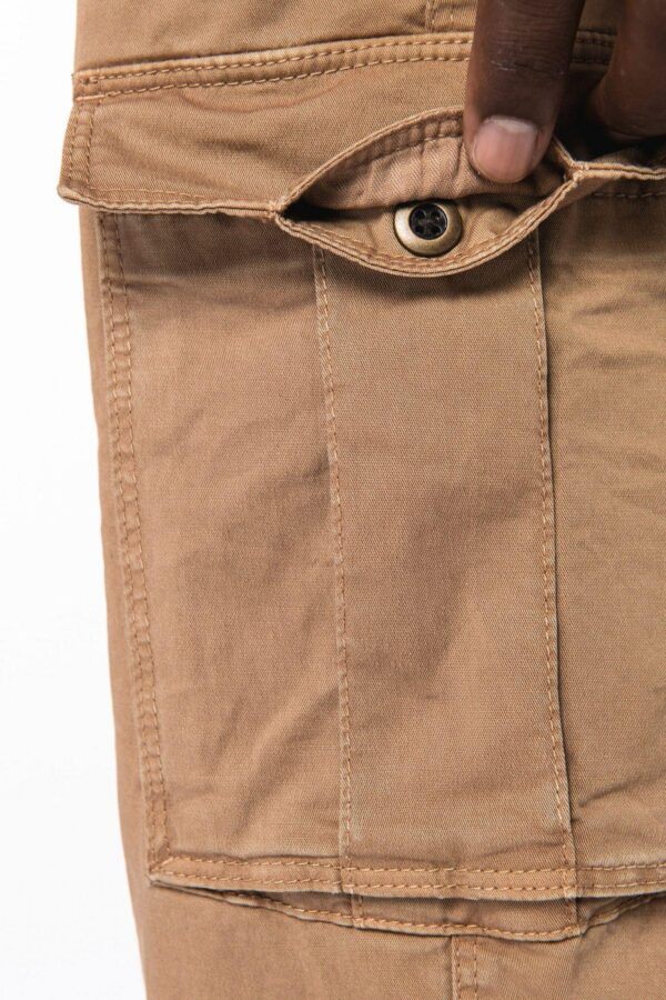 NS740 - Pantalon cargo écoresponsable délavé homme – Image 8