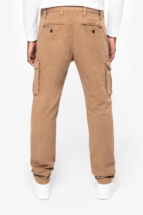 NS740 - Pantalon cargo écoresponsable délavé homme – Image 2