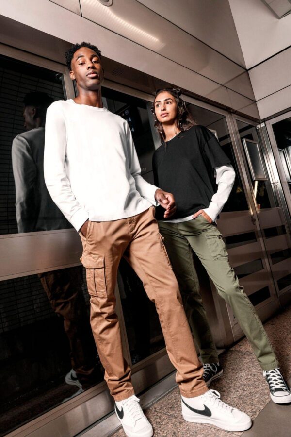NS741 - Pantalon cargo écoresponsable délavé femme – Image 6