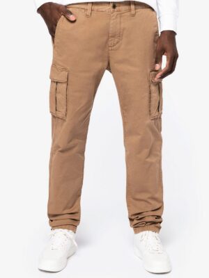NS740 - Pantalon cargo écoresponsable délavé homme