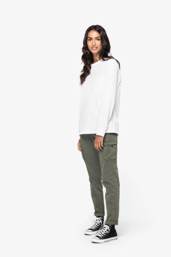 NS741 - Pantalon cargo écoresponsable délavé femme – Image 3