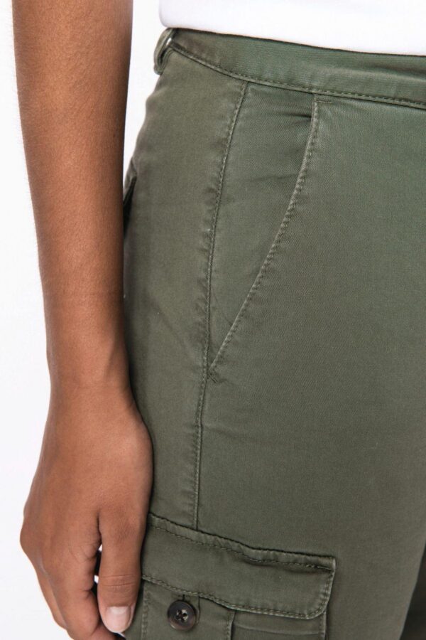 NS741 - Pantalon cargo écoresponsable délavé femme – Image 9