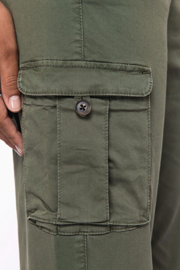NS741 - Pantalon cargo écoresponsable délavé femme – Image 8