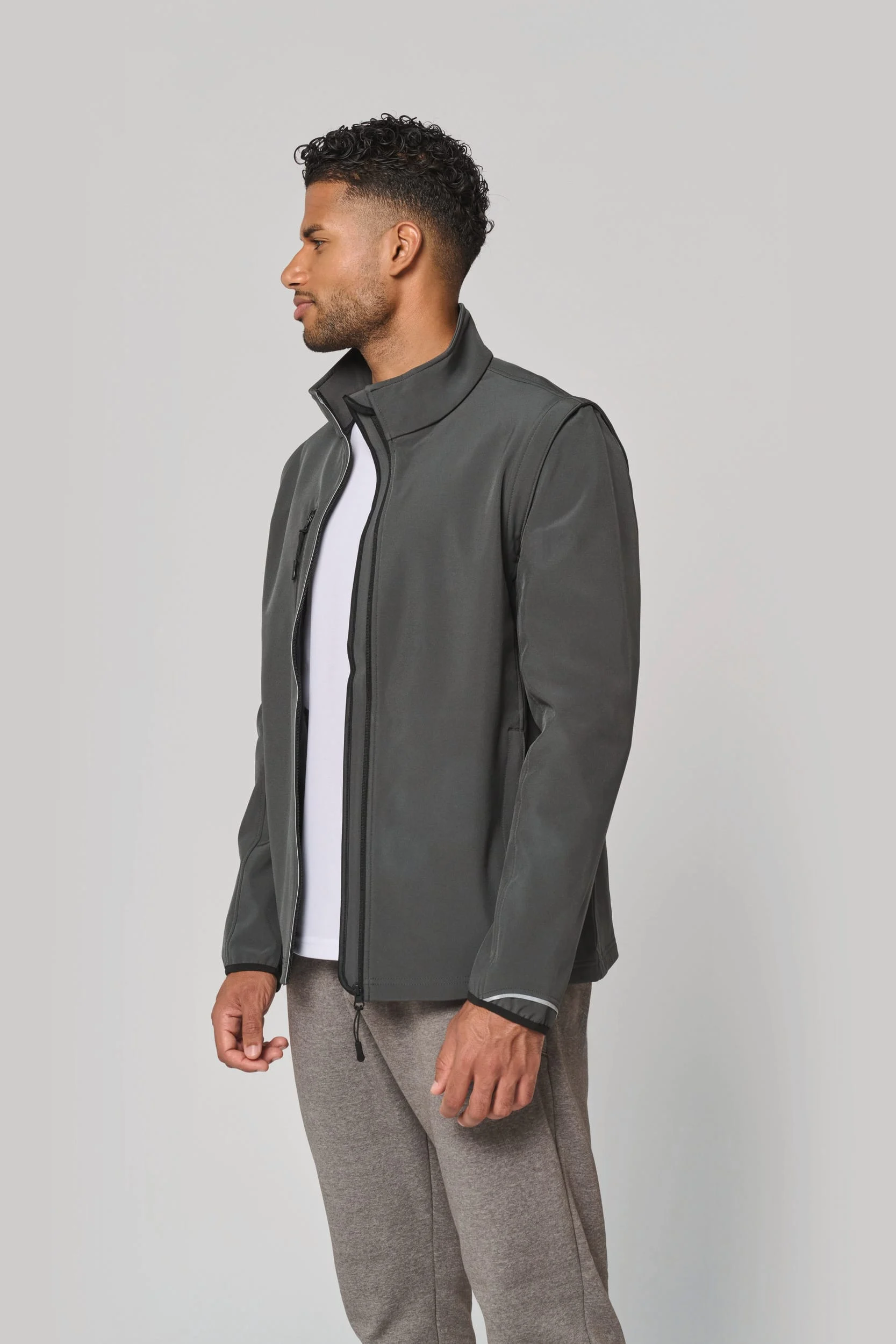 PA323 - Veste softshell sport manches amovibles unisexe – Image 3