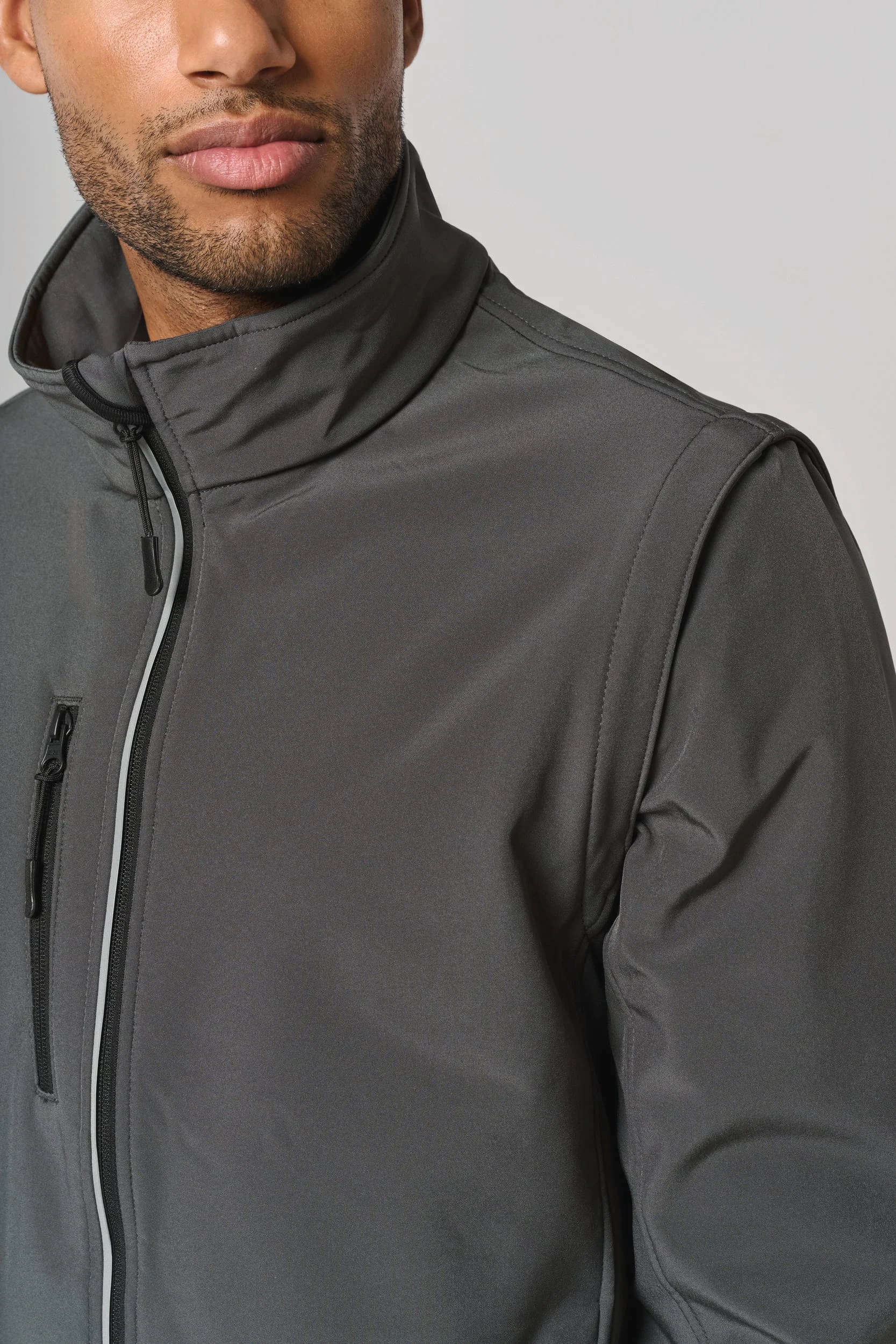 PA323 - Veste softshell sport manches amovibles unisexe – Image 14