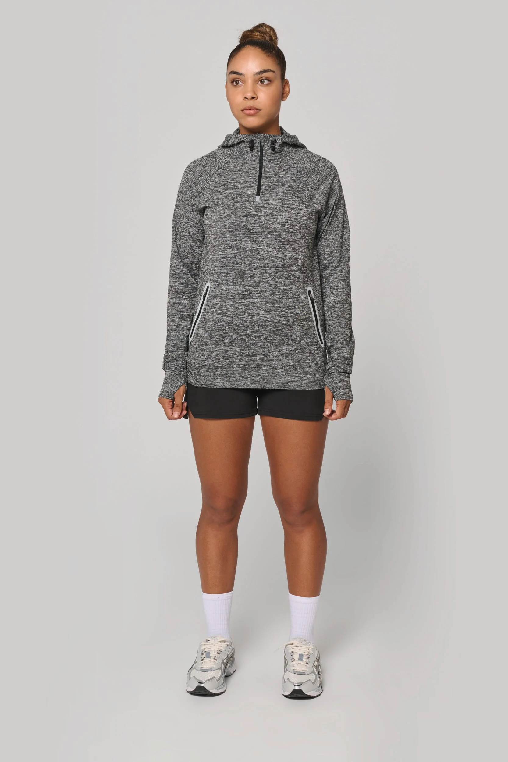PA360 - Sweat-shirt à capuche 1/4 zip sport unisexe – Image 8