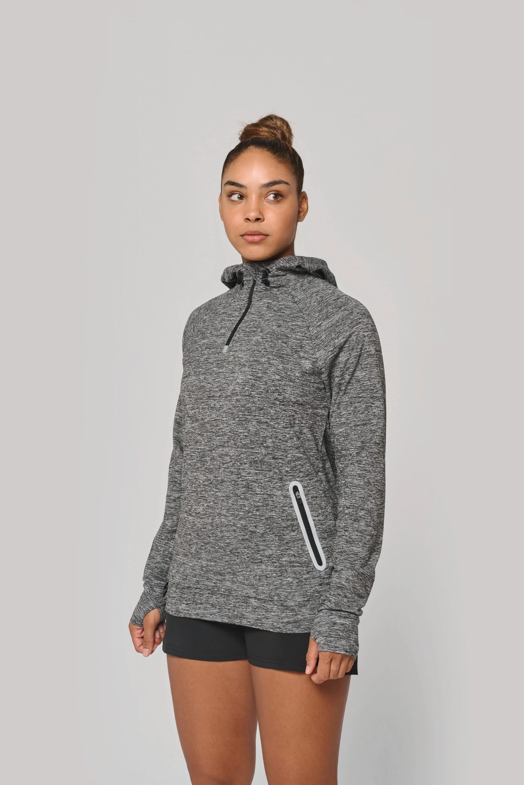 PA360 - Sweat-shirt à capuche 1/4 zip sport unisexe – Image 4
