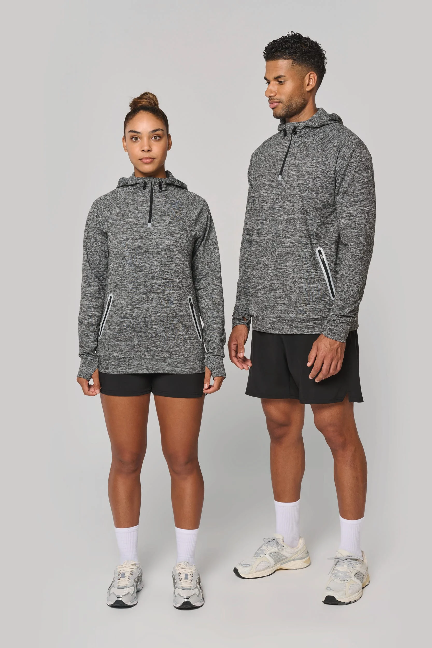 PA360 - Sweat-shirt à capuche 1/4 zip sport unisexe – Image 10