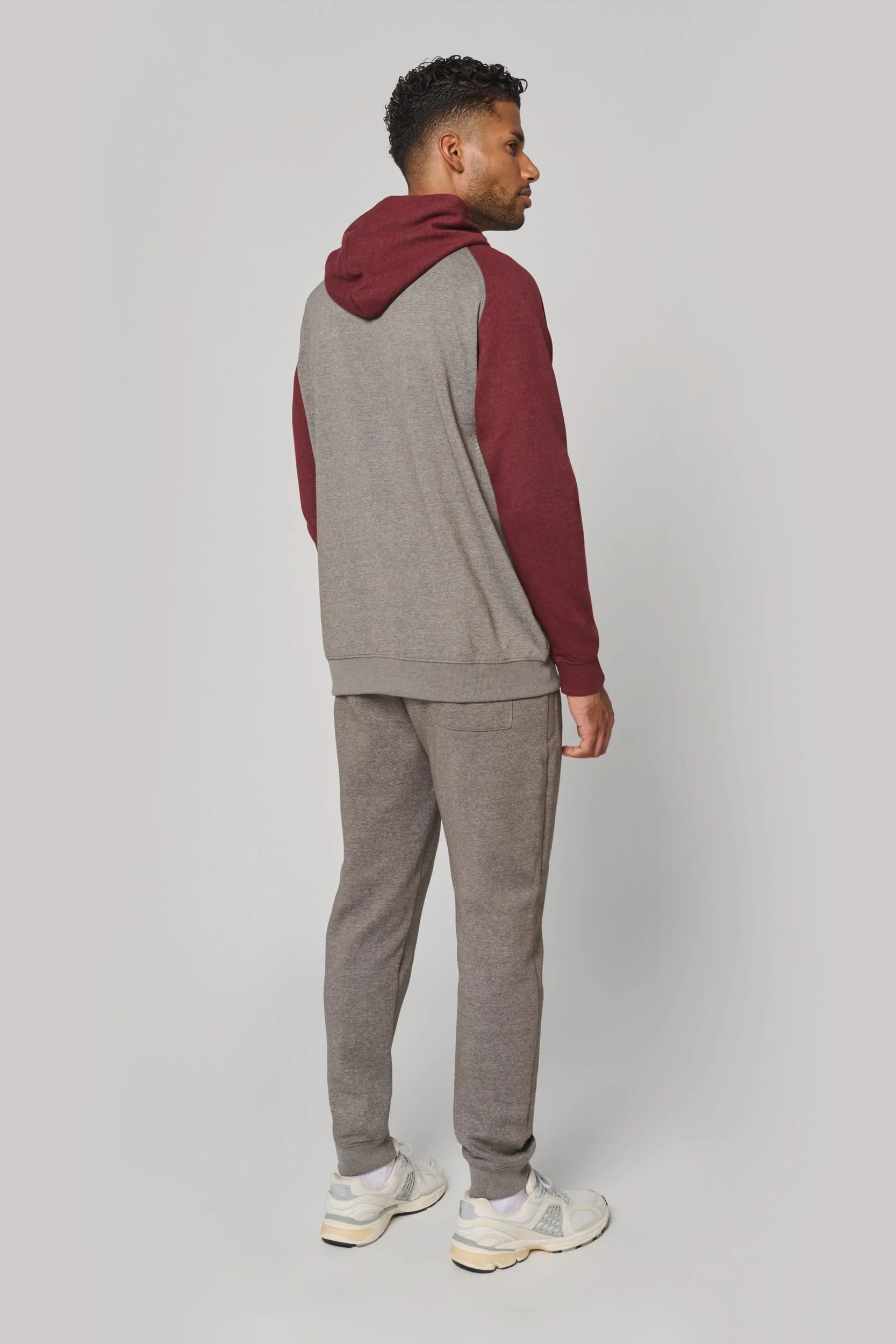 PA369 - Sweat-shirt à capuche bicolore unisexe – Image 7