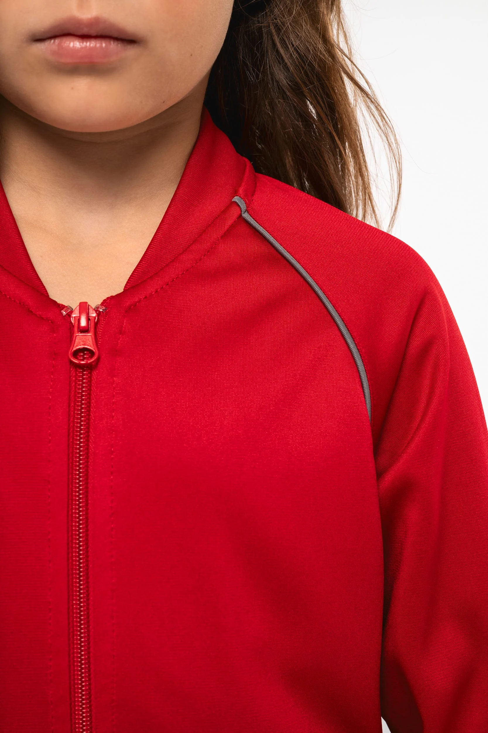 PA385 - Veste de survêtement zippée avec liseré enfant – Image 6