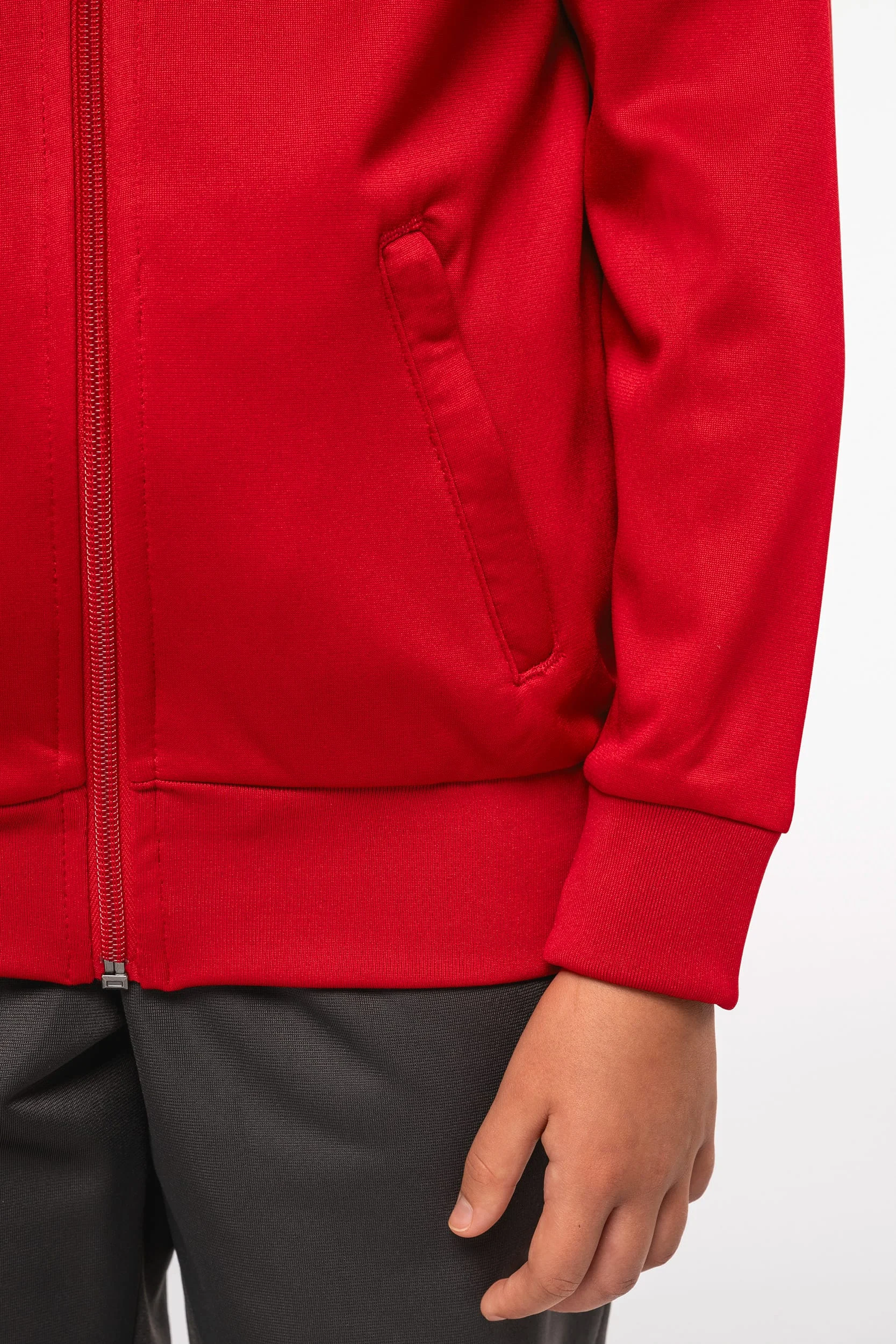 PA385 - Veste de survêtement zippée avec liseré enfant – Image 8