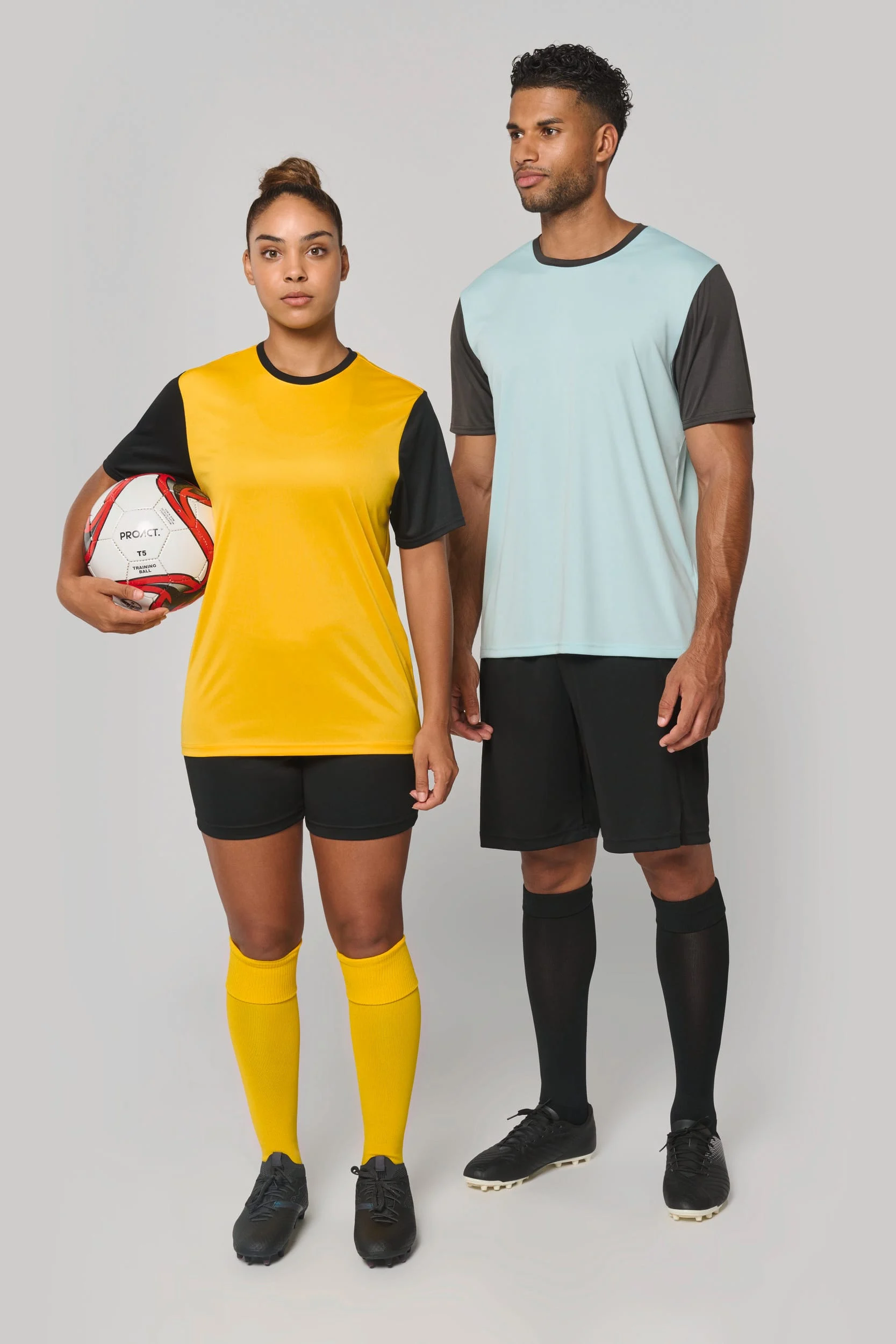 PA4023 - Maillot multisport manches courtes bicolore unisexe