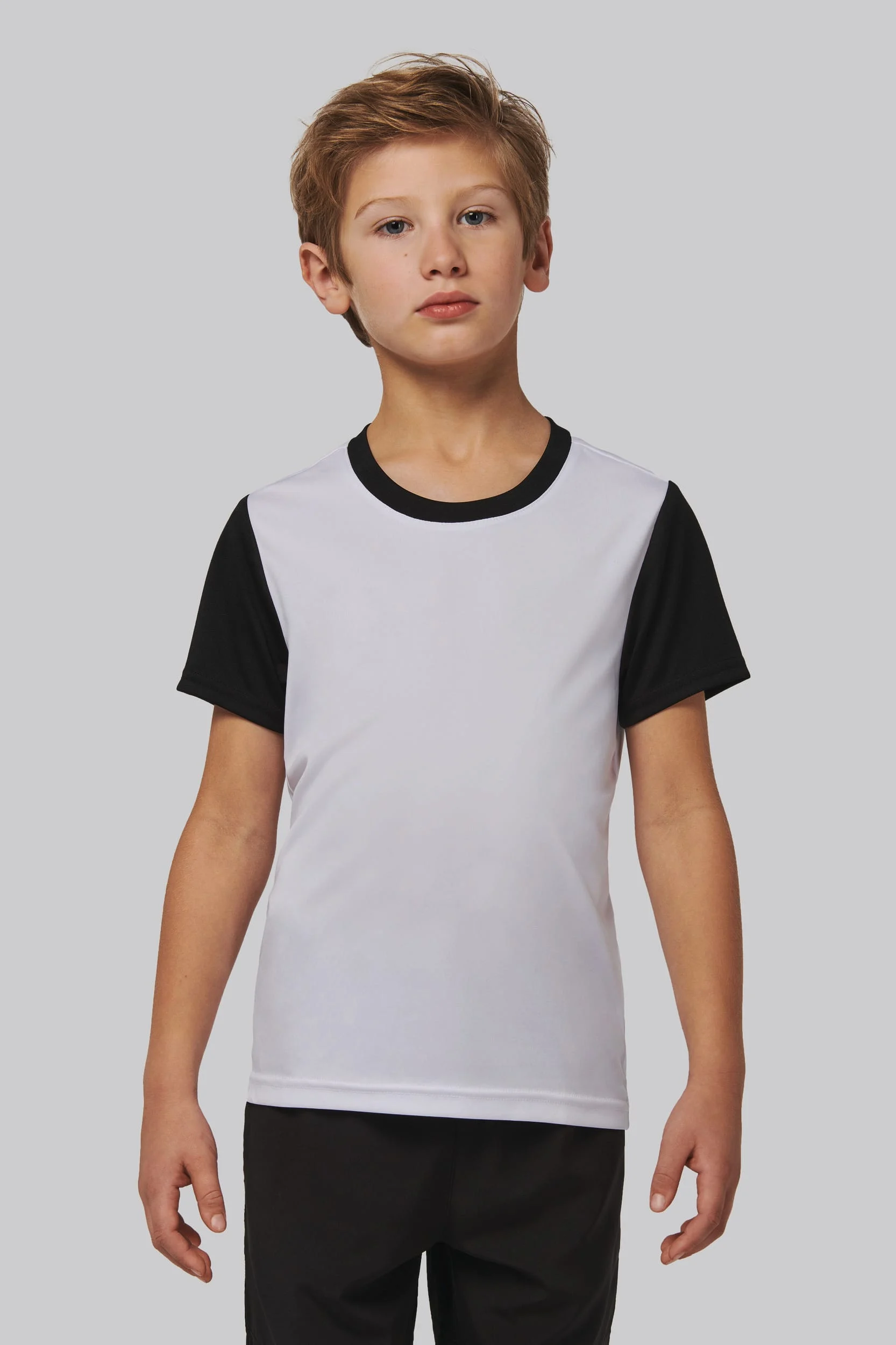 PA4024 - Maillot multisport manches courtes bicolore enfant