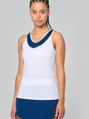 PA4031 - Débardeur de padel bicolore femme