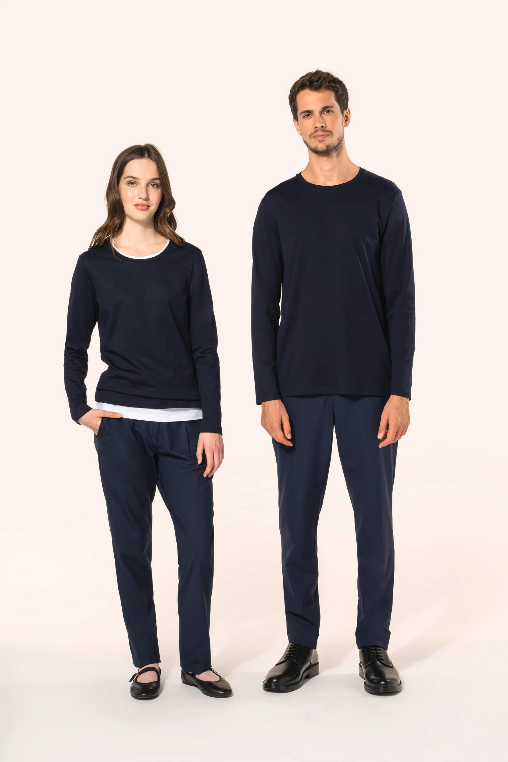 PK303 - T-shirt Supima® col rond manches longues femme – Image 10