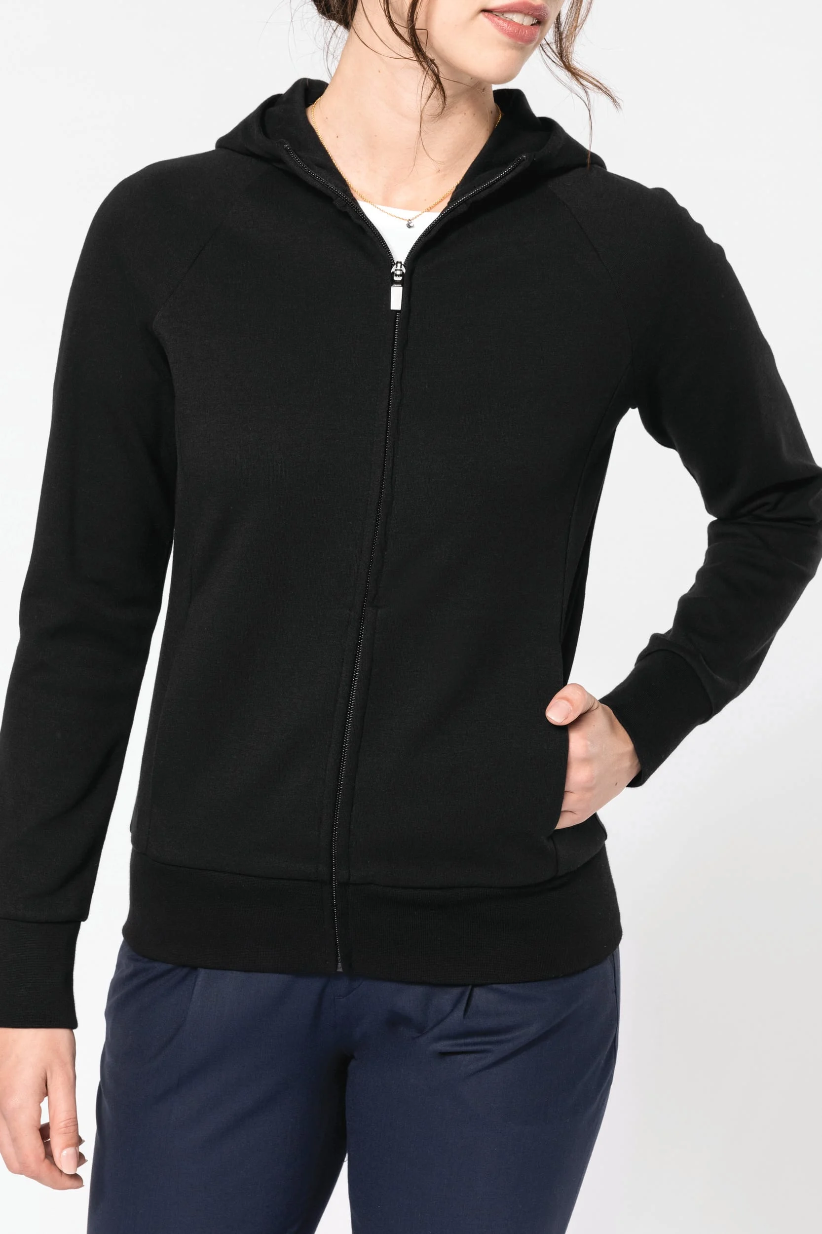 PK401 - Veste zippée à capuche femme – Image 15