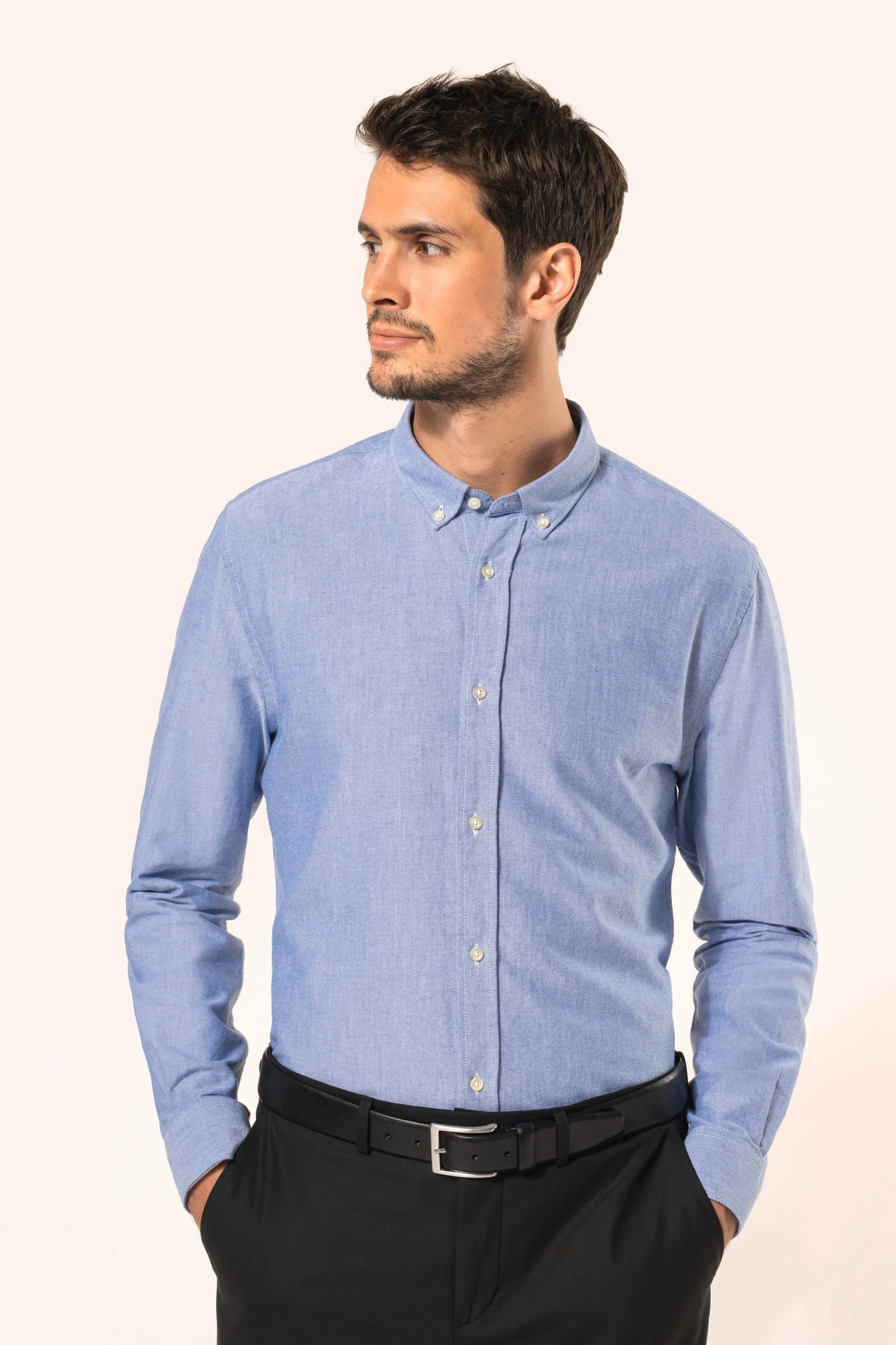 PK503 - Chemise Oxford manches longues homme