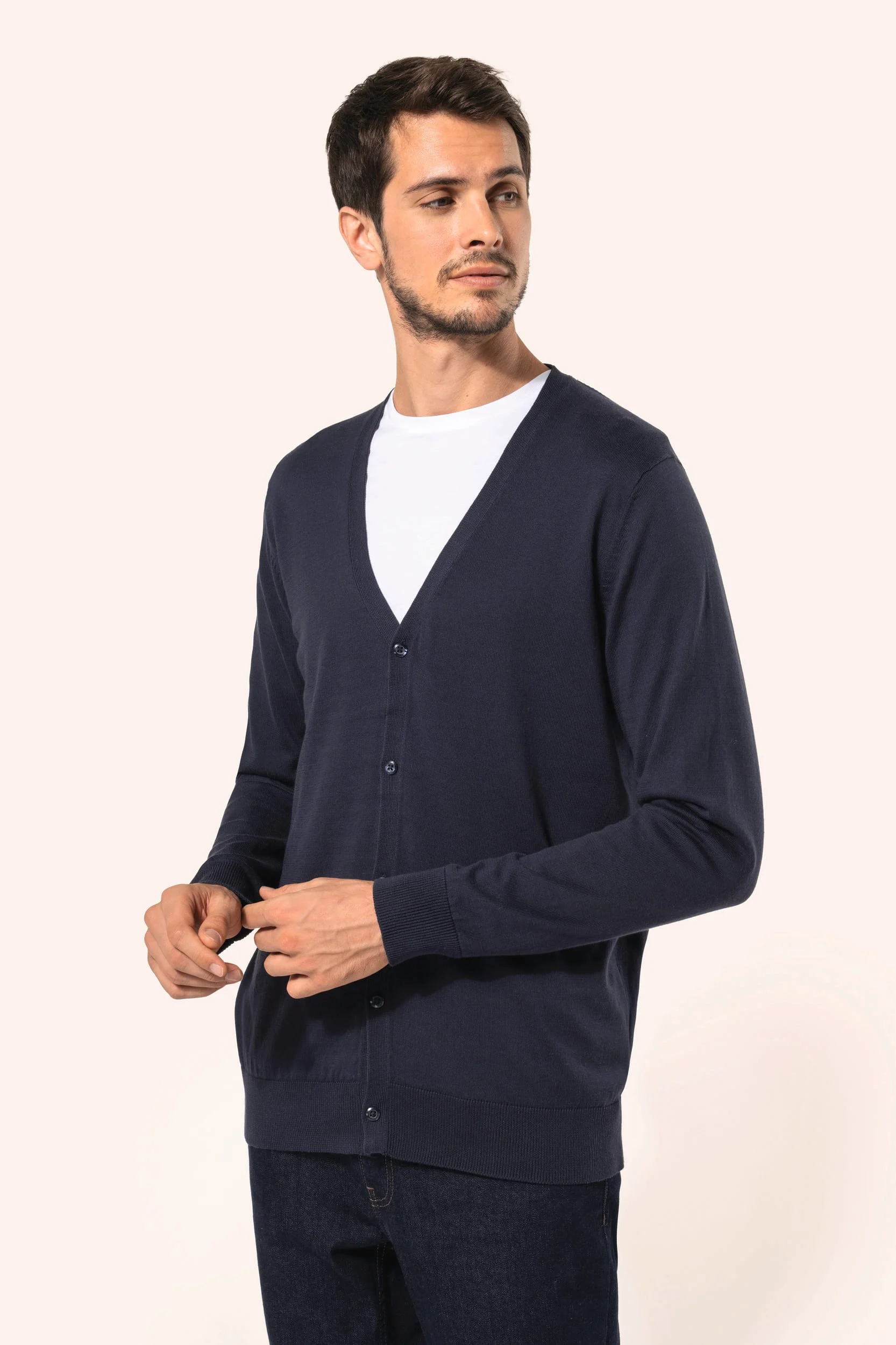 PK902 - Cardigan Supima® homme