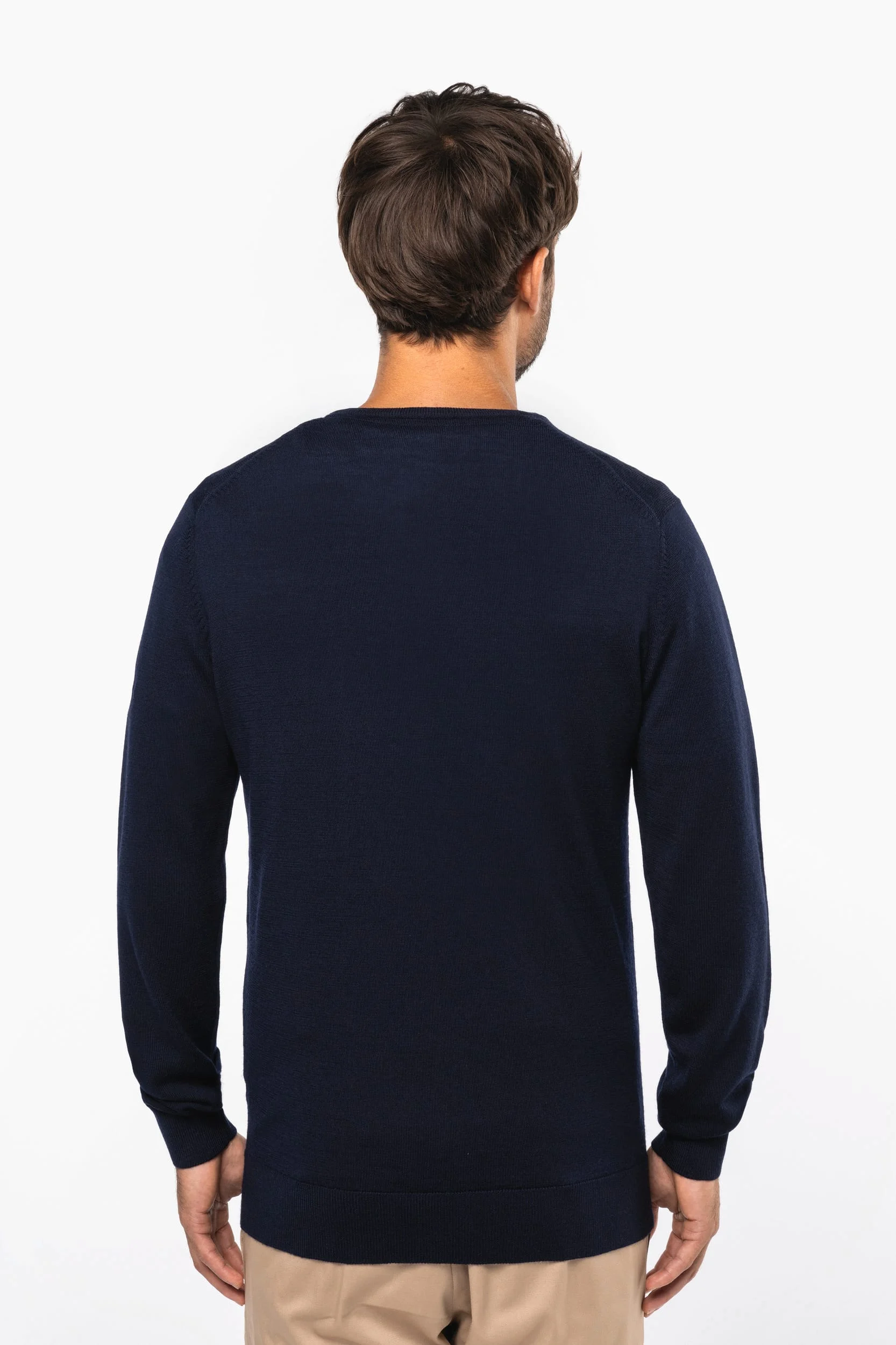 PK910 - Pull Mérinos col V homme – Image 2