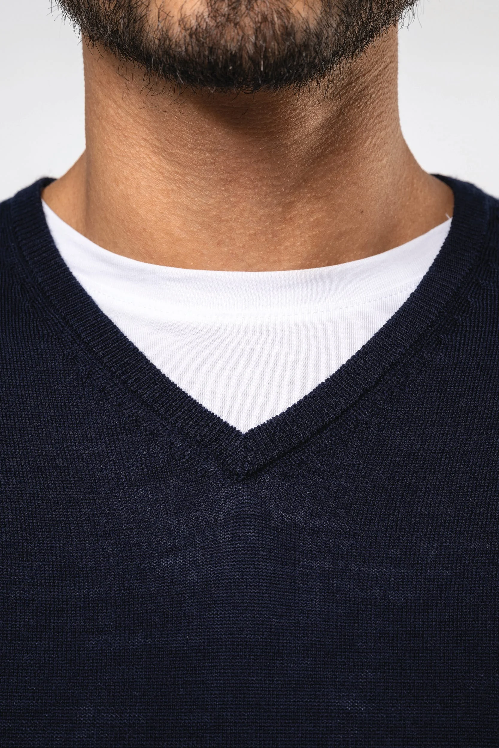 PK910 - Pull Mérinos col V homme – Image 5
