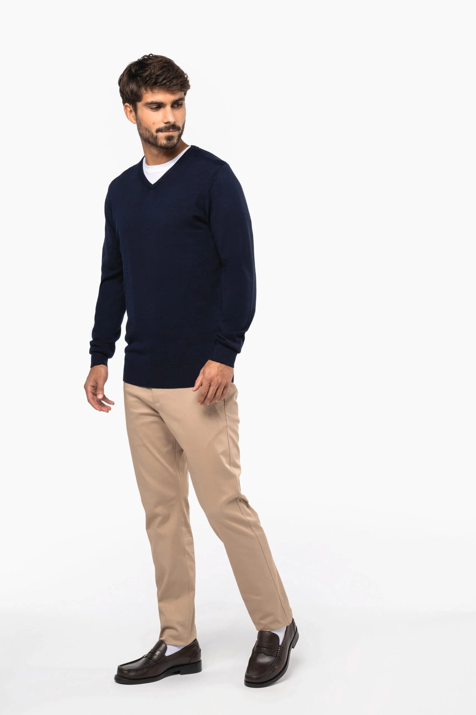 PK910 - Pull Mérinos col V homme – Image 8