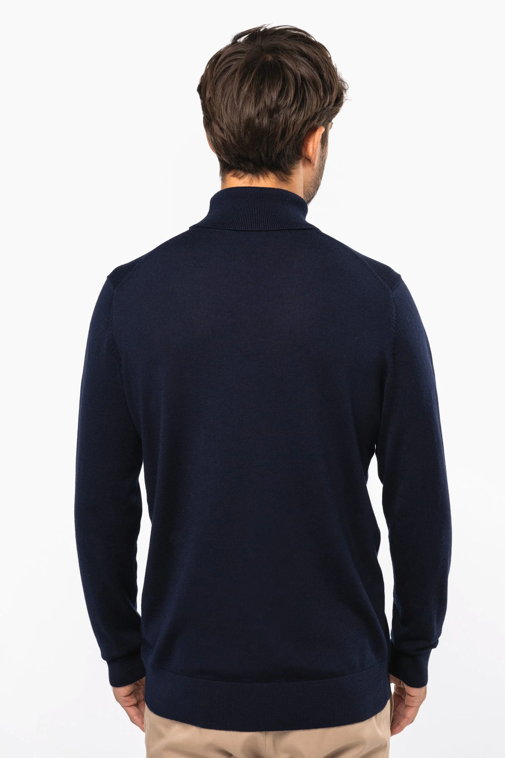 PK912 - Pull Mérinos col roulé homme – Image 2