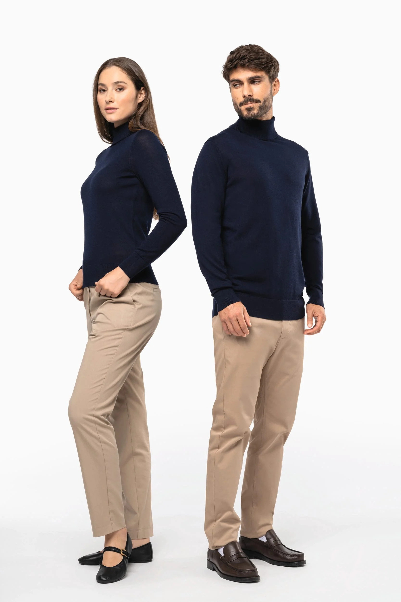 PK912 - Pull Mérinos col roulé homme – Image 10