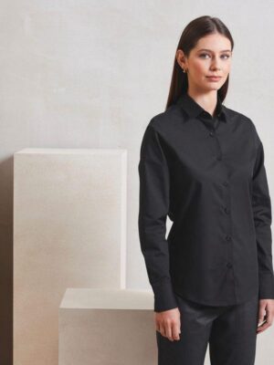 PR303 - Chemise popeline RECYCLIGHT à manches longues pour femme