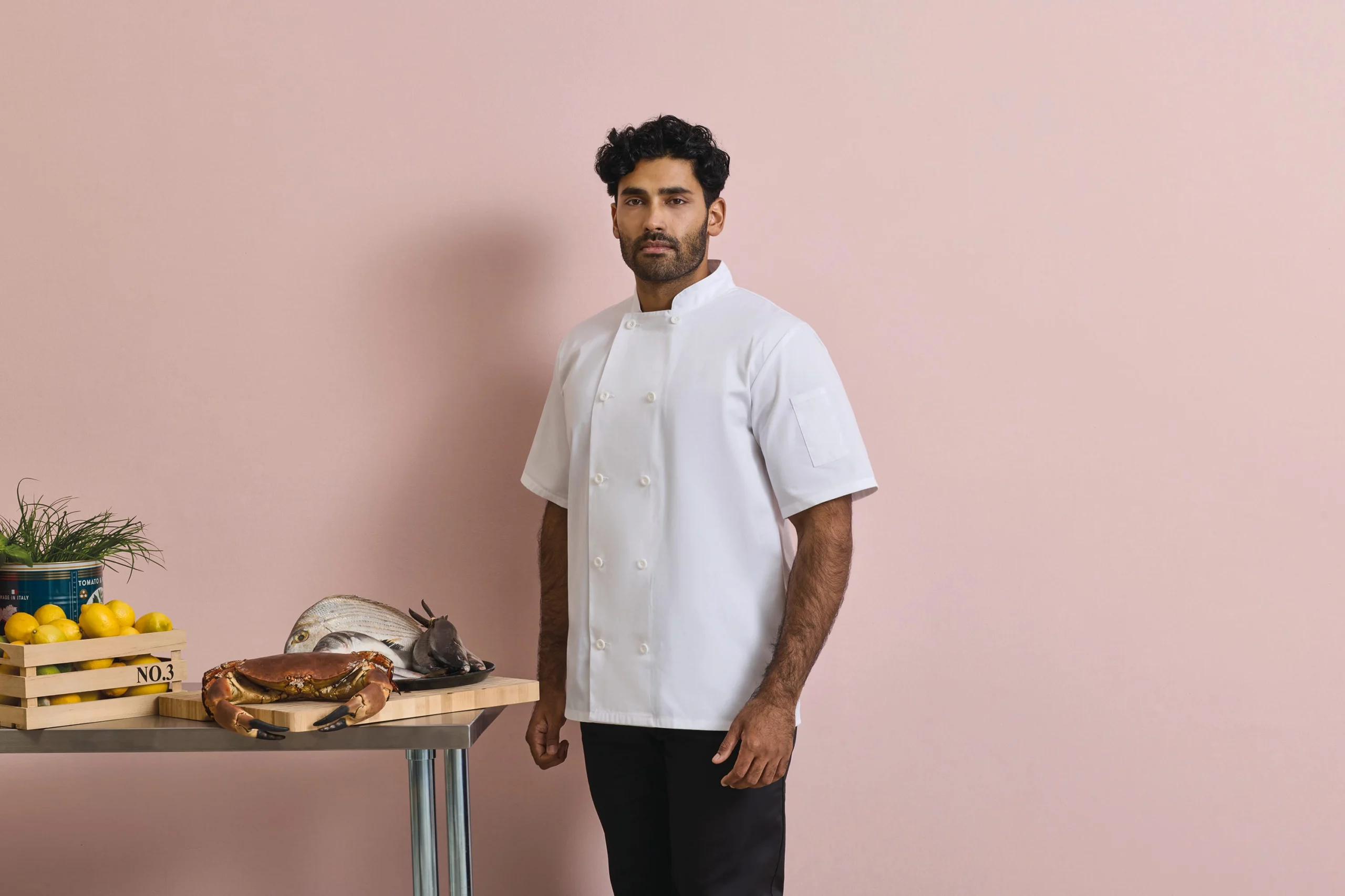 PR656 - Veste de cuisine manches courtes – Image 5