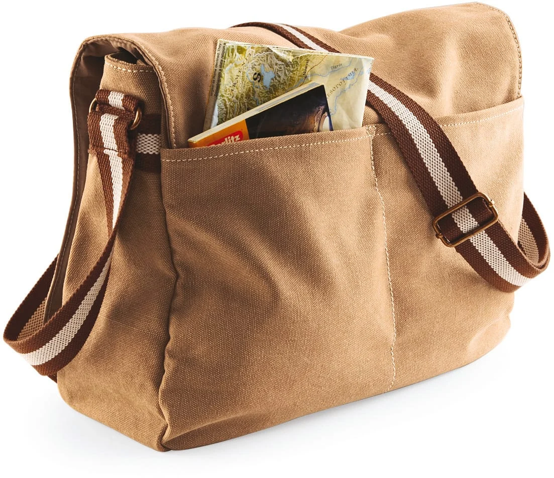 QD610 - Sac courrier vintage en toile