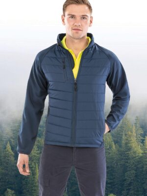 R237X - Veste softshell rembourrée black compass recyclée