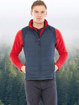 R238X - Gilet softshell rembourré black compass recyclé