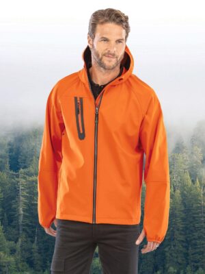 R909X - Veste Softshell 3 couches recyclée à capuche unisexe