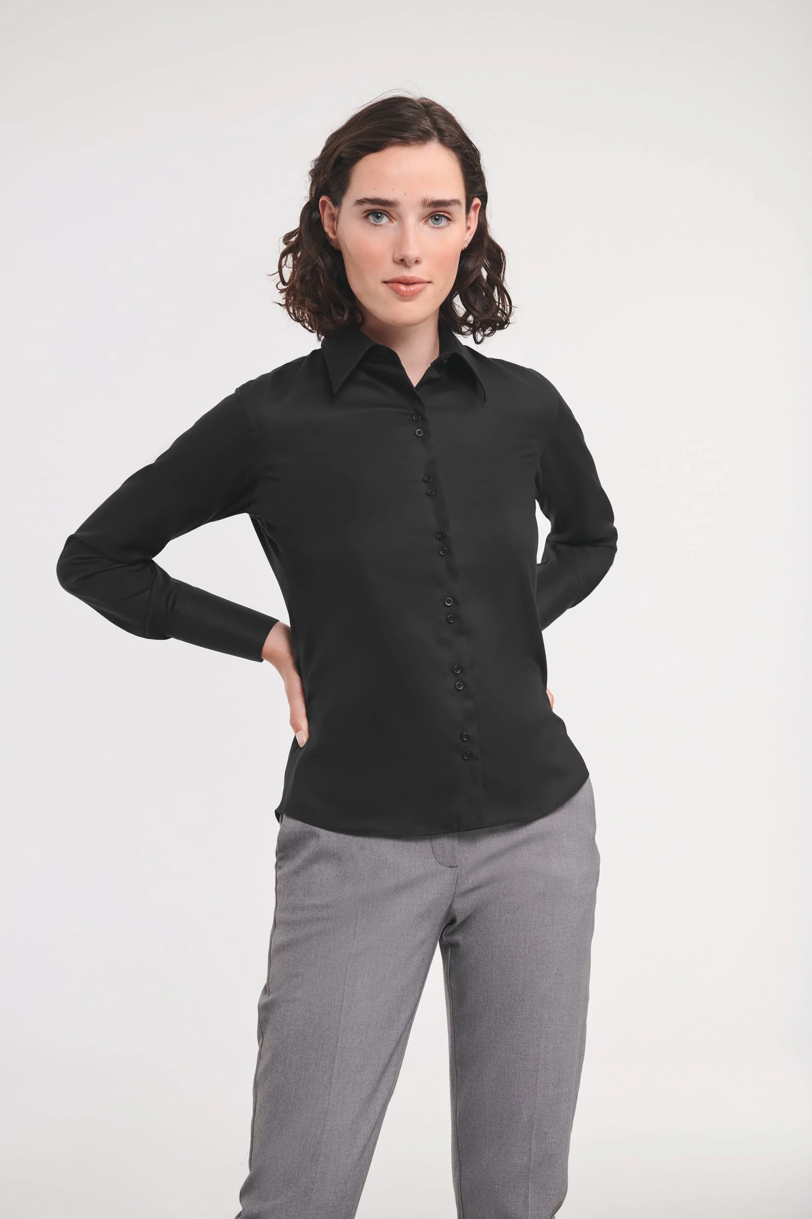 RU956F - Chemise femme manches longues Non Iron