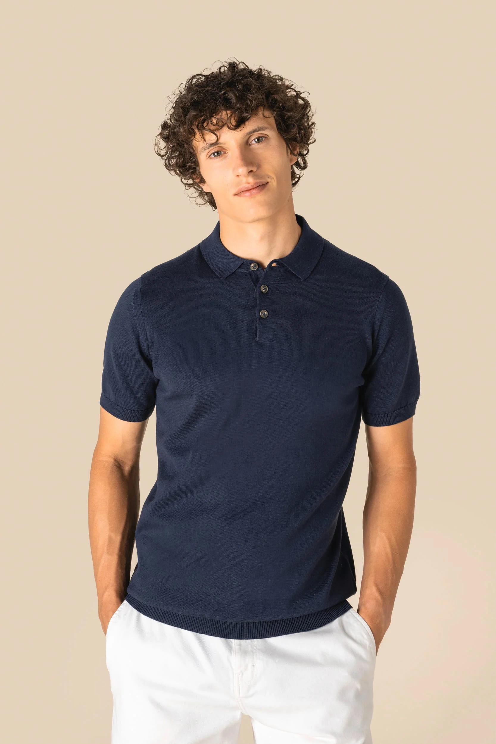 SP203 - Polo écoresponsable en maille homme