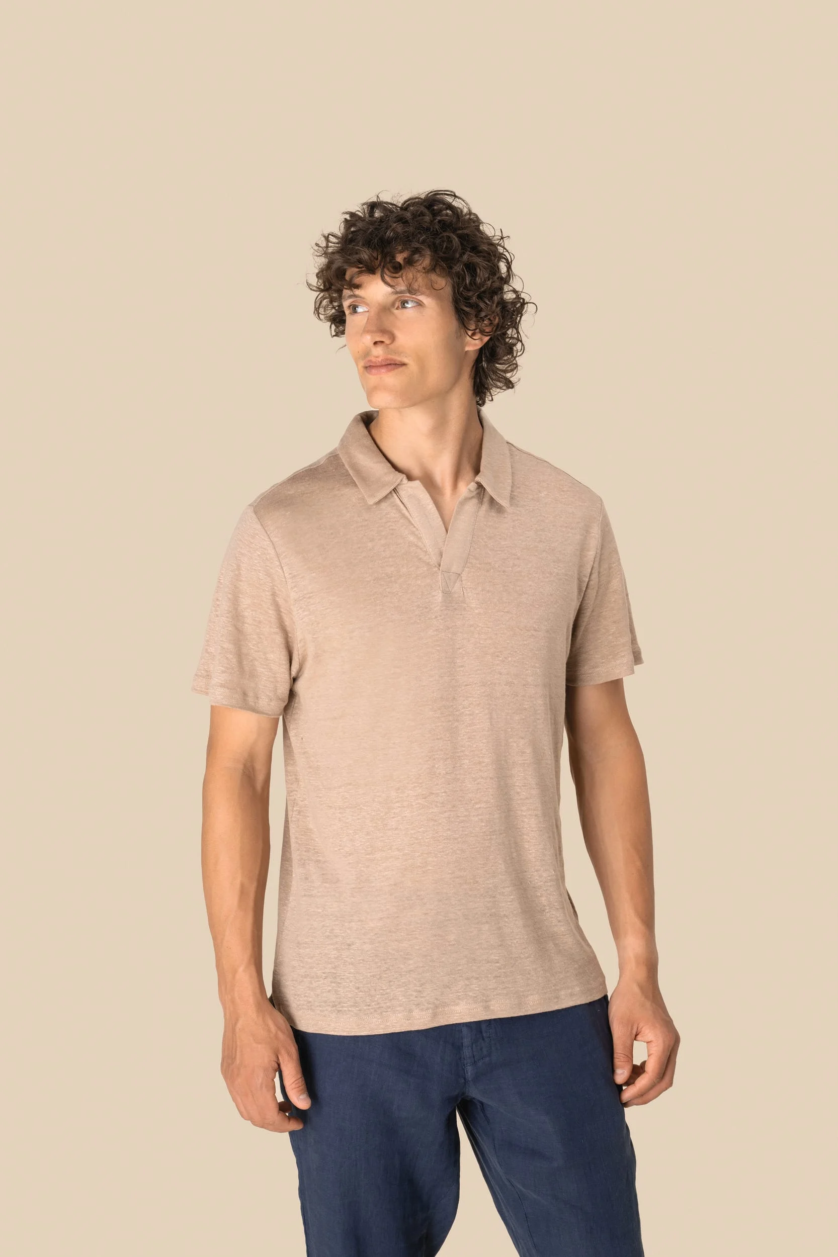 SP220 - Polo en lin homme