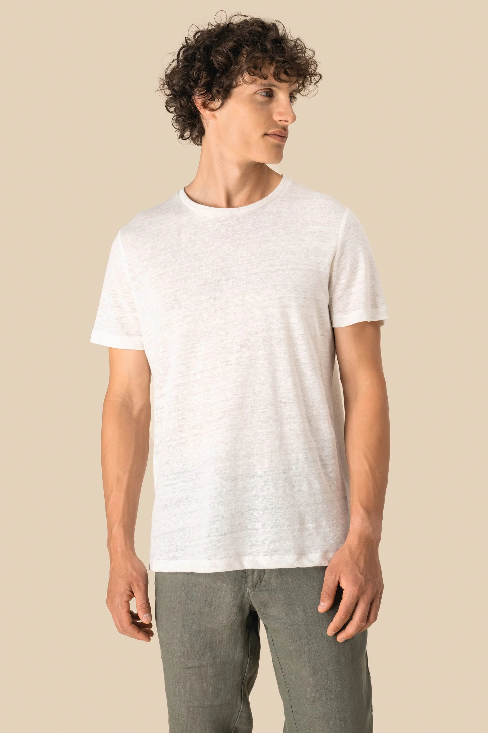 SP320 - T-shirt en lin homme – Image 3