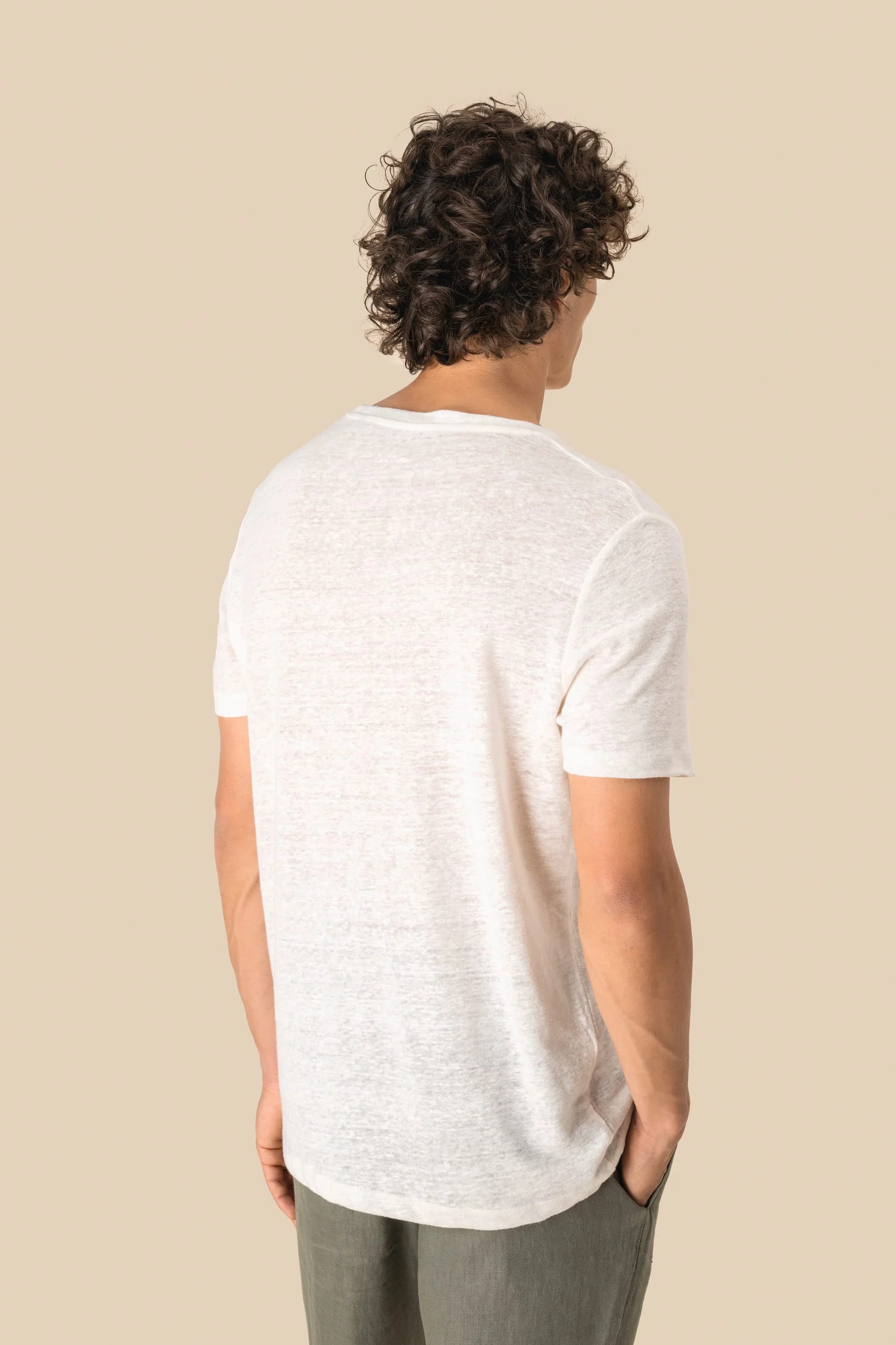 SP320 - T-shirt en lin homme – Image 5