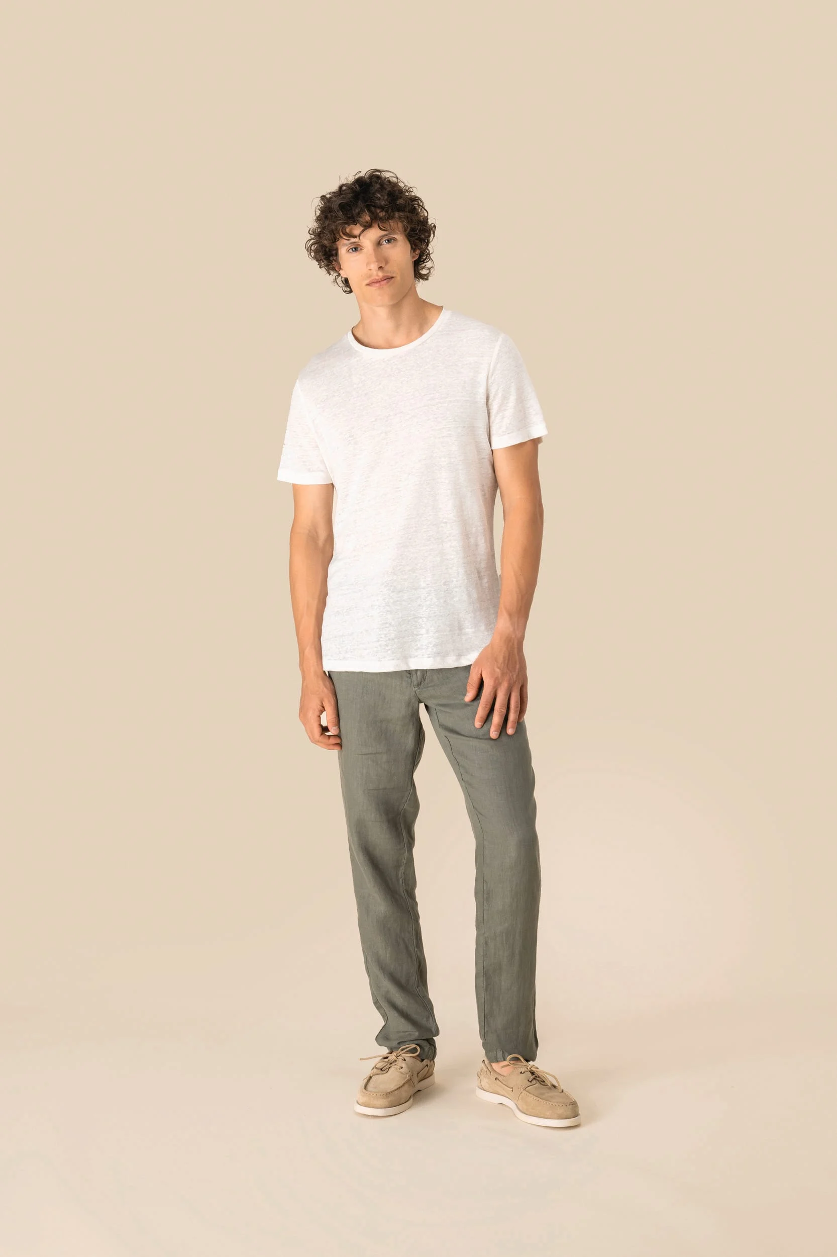 SP320 - T-shirt en lin homme – Image 2