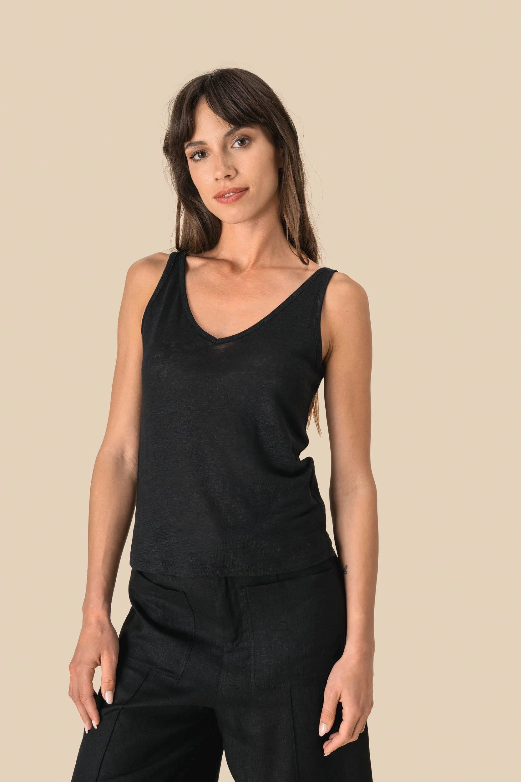 SP343 - Débardeur en lin femme – Image 4